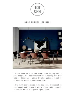 101 Copenhagen Drop Chandelier, mini brass fra><noscript><img width=