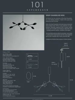 101 Copenhagen Drop Chandelier, mini oxidized fra><noscript><img width=
