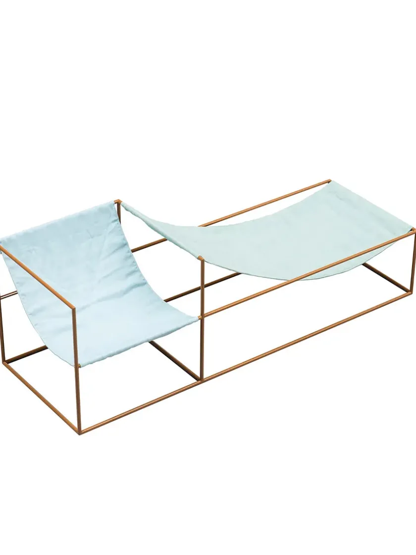 Valerie Objects Duo Seat, blue/green fra> Sofaer