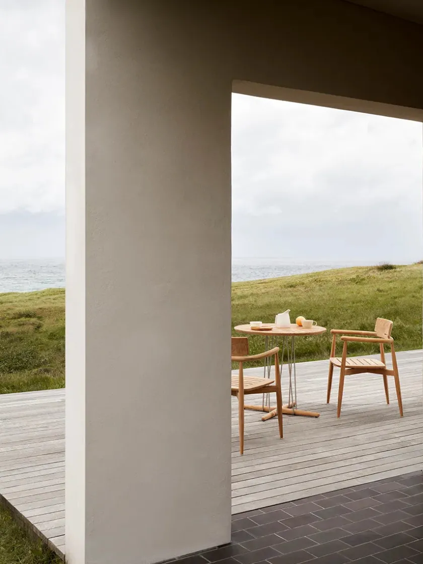 Carl Hansen & Søn E022 Havebord, Ø140 fra> Haveborde