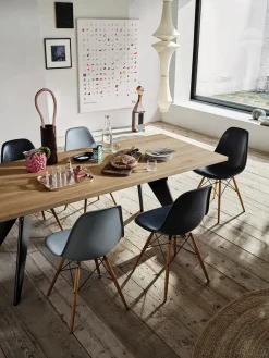 Vitra Eames Fiberglass Chair DSW, lys ahorn fra> Spisebordsstole