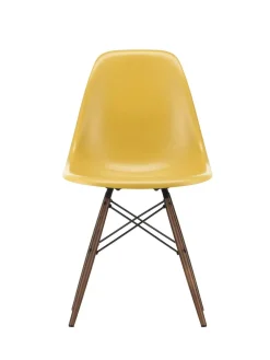 Vitra Eames Fiberglass Chair DSW, mørkbejdset ahorn fra> Spisebordsstole