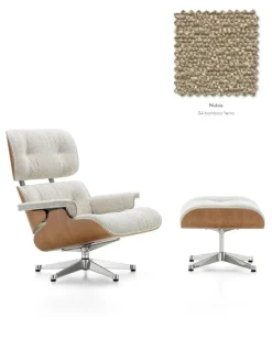 Vitra Eames Lounge Chair inkl. Fodskammel, valnød/Nubia fra><noscript><img width=