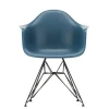 Vitra Eames Plastic Armchair DAR, sort pulverlakering fra> Spisebordsstole