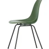 Vitra Eames Plastic Side Chair DSX, sort pulverlakeret fra> Spisebordsstole
