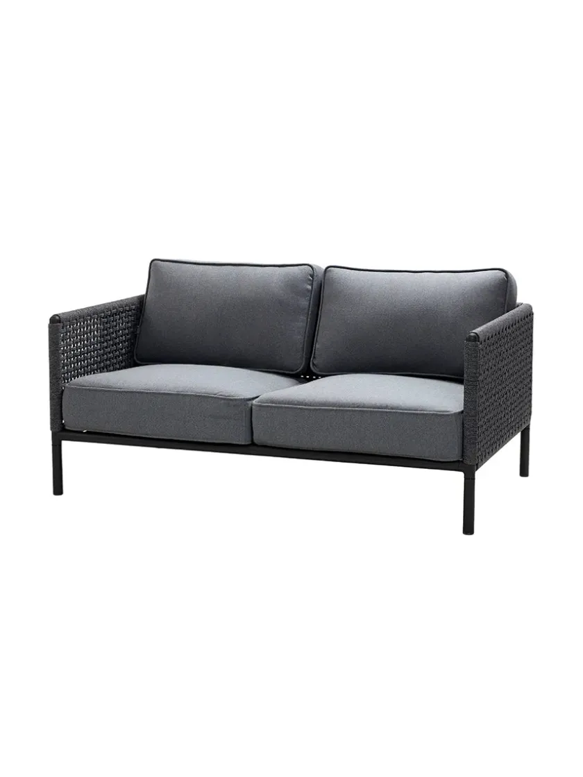Cane-line Encore 2-pers. Sofa, Soft Rope fra> Udendørs Loungemøbler