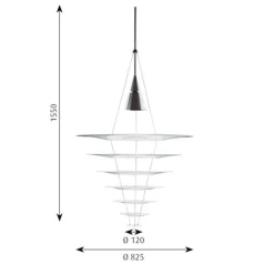 Louis Poulsen Enigma 825 pendel sort fra><noscript><img width=