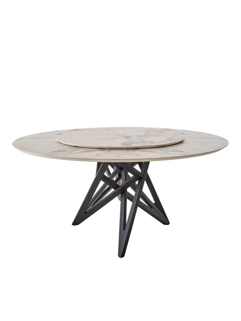 Ligne Roset Ennéa spisebord med Lazy Susan fra> Spiseborde