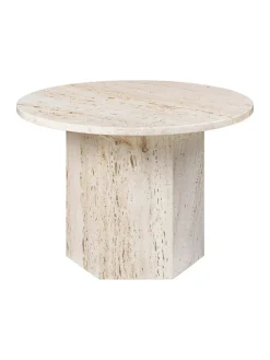 GUBI Epic Coffee Table Ø60 cm, travertine fra><noscript><img width=
