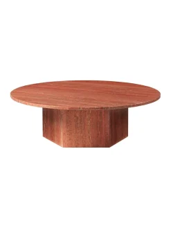 GUBI Epic Coffee Table Ø110 cm, travertine fra><noscript><img width=