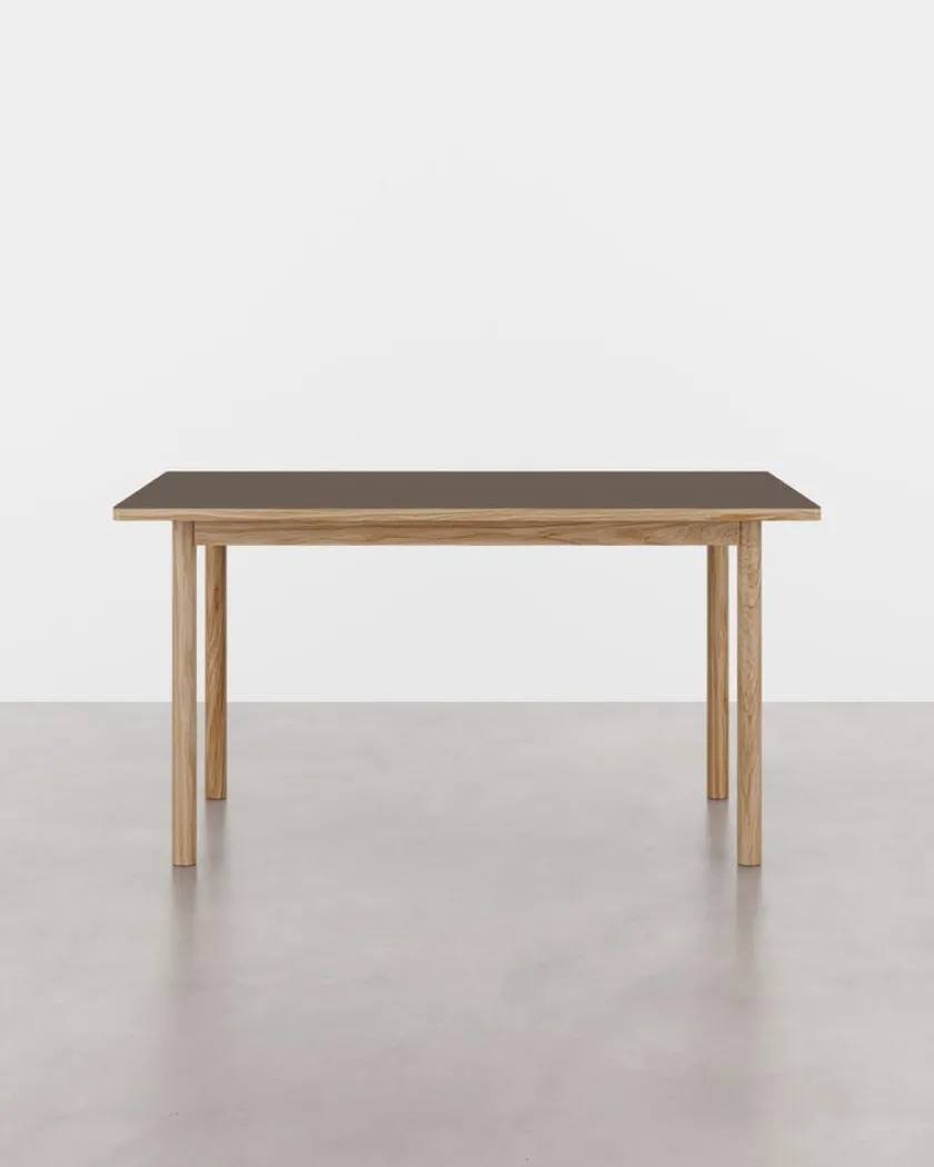 Tablelab ESSENTIAL OAK spisebord 220x90 cm Espresso, fra> Spiseborde