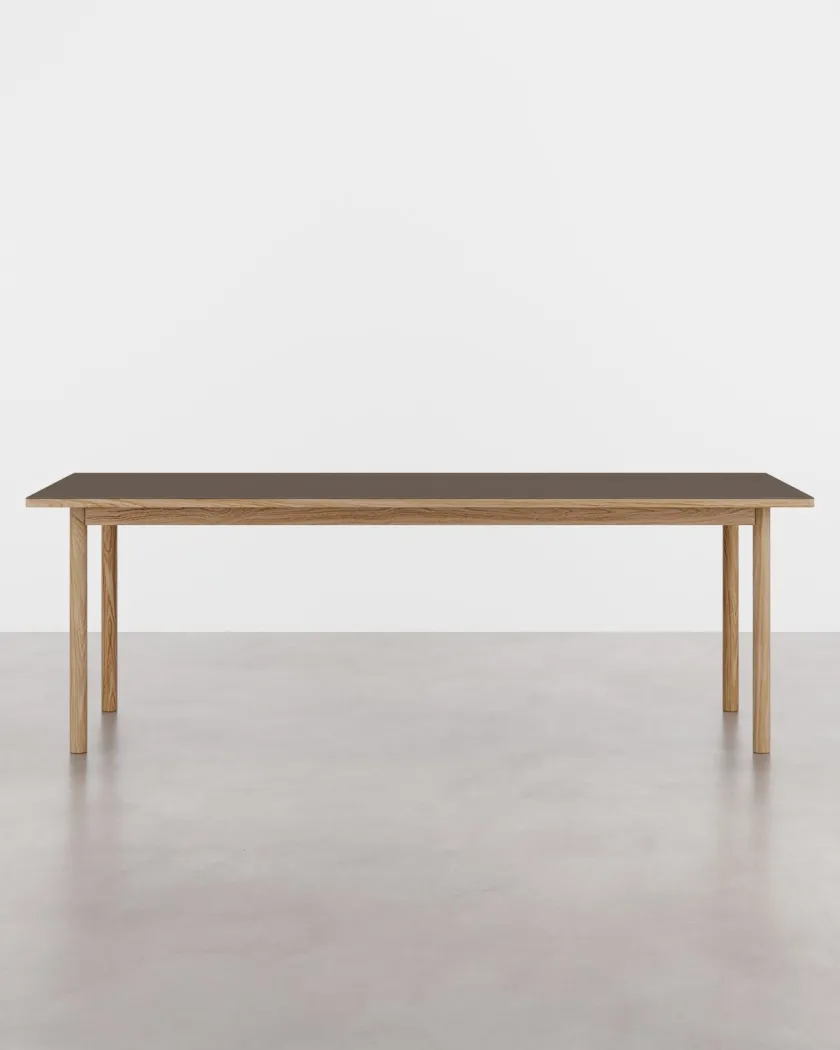 Tablelab ESSENTIAL OAK spisebord 140x90 cm Espresso, fra> Spiseborde