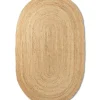 Ferm Living Eternal Oval Jute Rug - Natural fra> Gulvtæpper