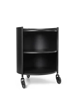 Ferm Living Eve Storage, black fra> Rulleborde/Barvogn|Sideborde Og Små Borde