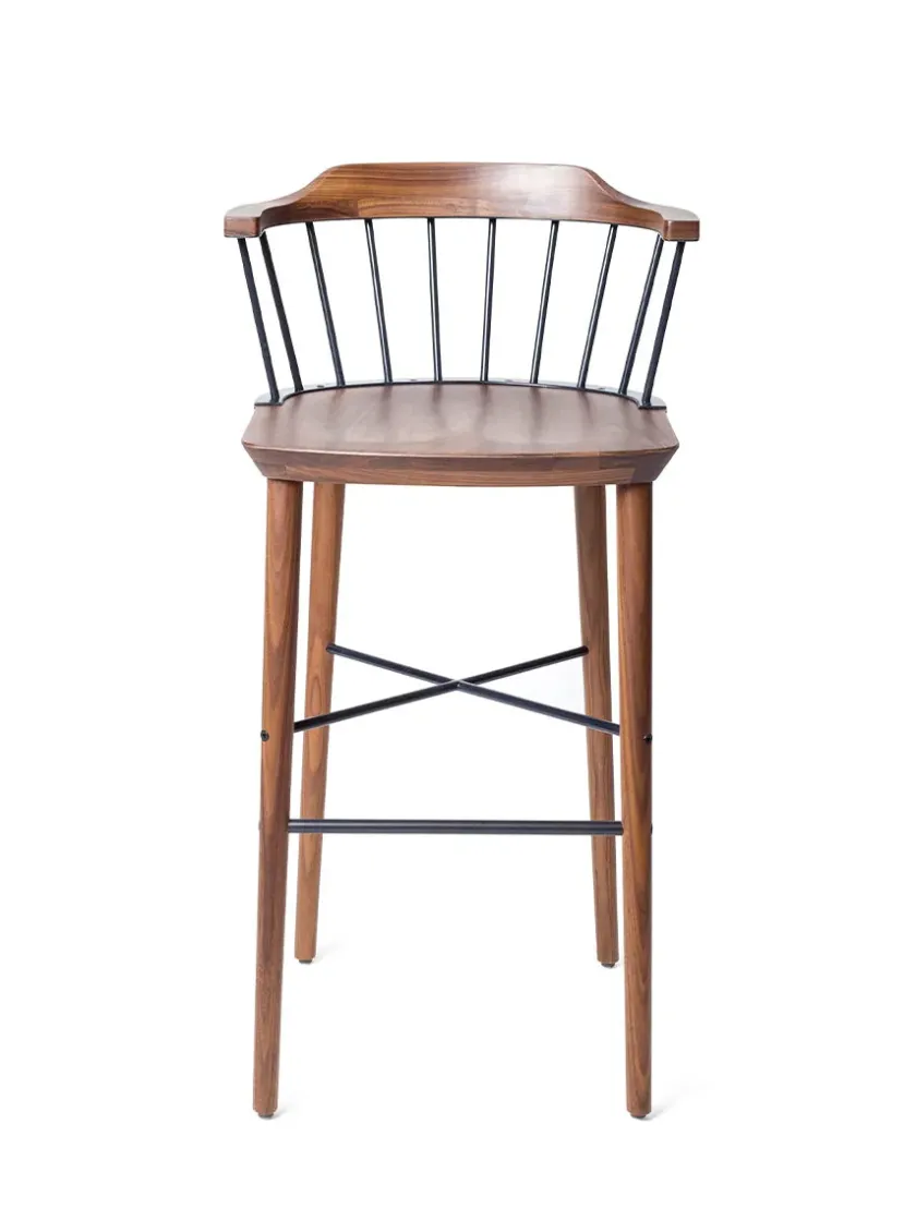 Stellar Works Exchange Counter Stool SH 61, walnut fra> Barstole