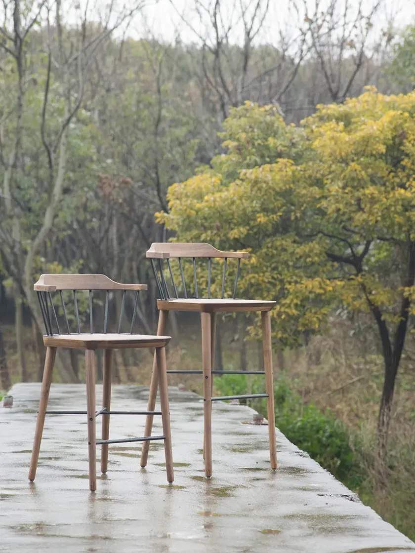Stellar Works Exchange Counter Stool SH 61, walnut fra> Barstole