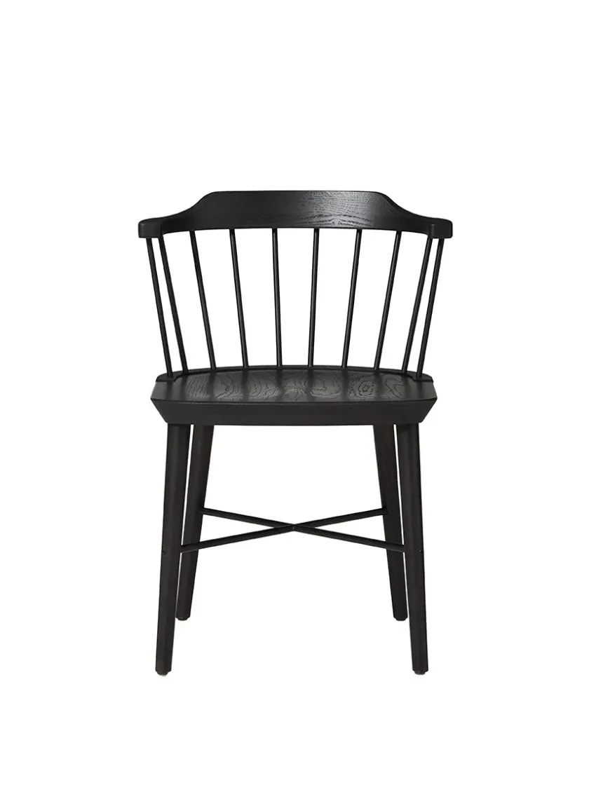 Stellar Works Exchange Dining Chair, black oak fra> Spisebordsstole