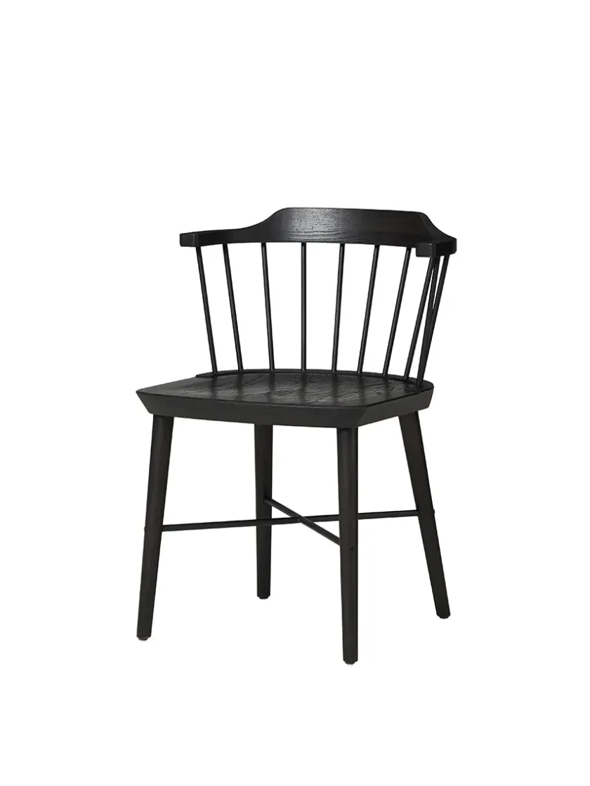 Stellar Works Exchange Dining Chair, black oak fra> Spisebordsstole