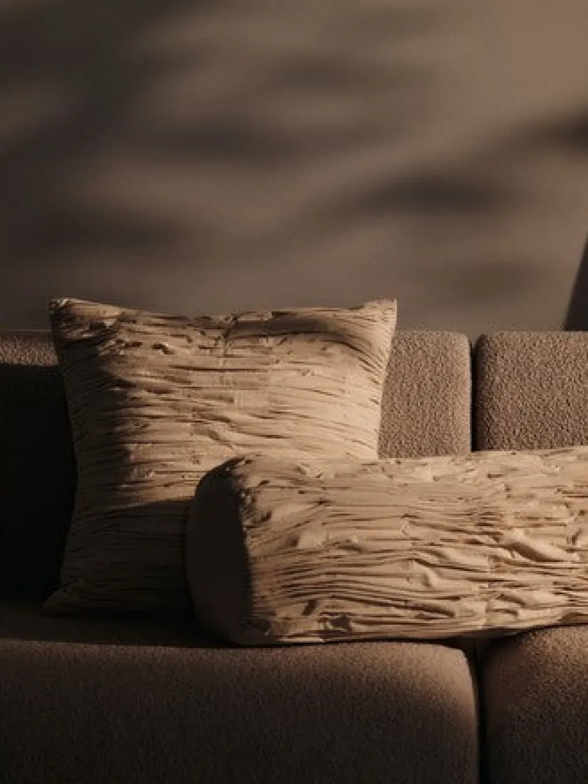 Ferm Living Falda Smocked Bolster Pude fra> Puder Og Plaider|Puder