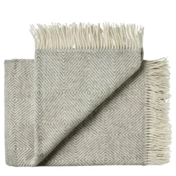 Silkeborg Uldspinderi Fanø Plaid, birch sand fra><noscript><img width=