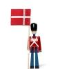 Kay Bojesen Fanebærer med tekstilflag, mini af> Figurer