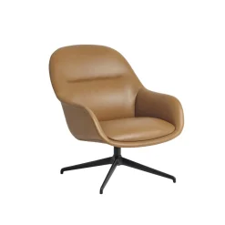 Muuto Fiber Lounge Armchair, Ecriture 240 grå swivel base fra><noscript><img width=