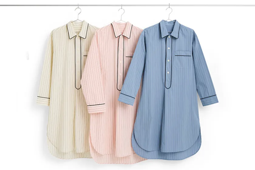 HAY Fineline Long Nightshirt fra> Tøj|Tekstiler Til Soveværelset