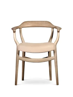 House of Finn Juhl FJ 44 stol, eg olie/vegetal læder af Finn Juhl> Spisebordsstole