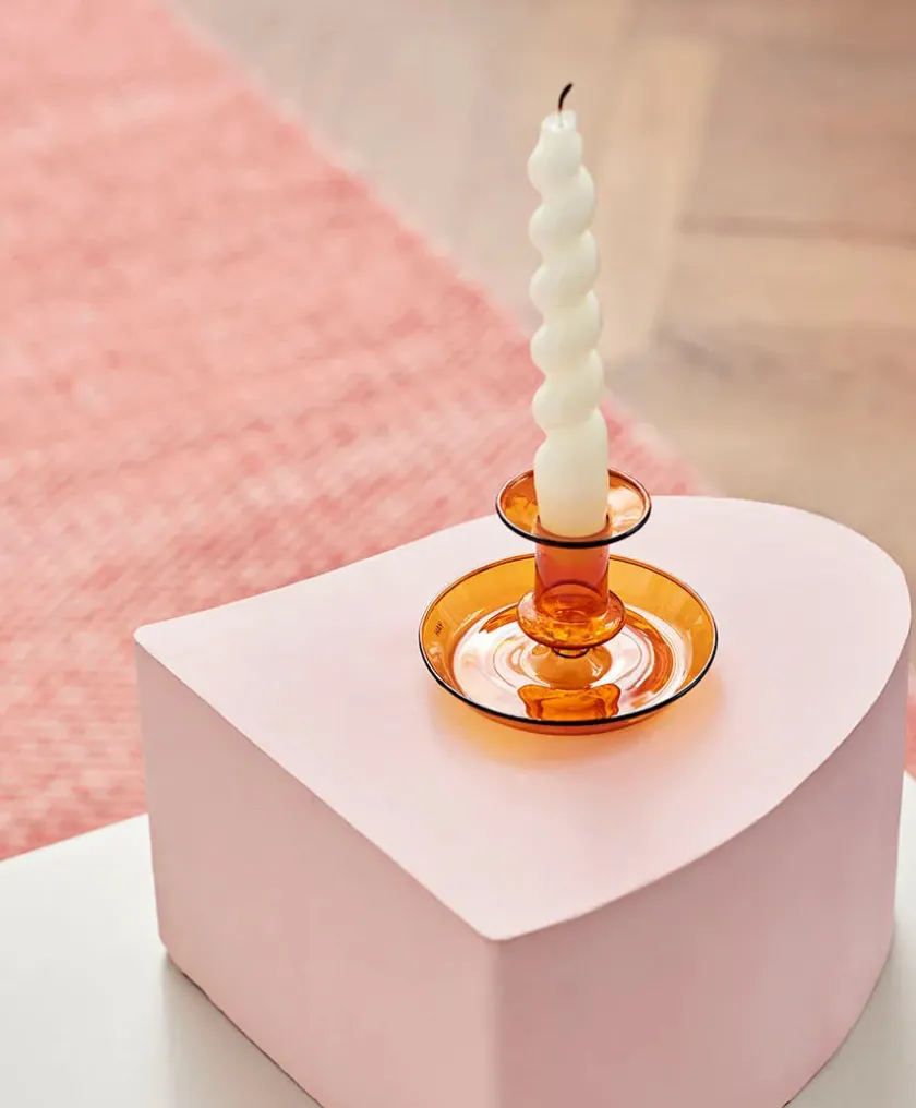 HAY Flare Stripe lysestage fra> Lysestager