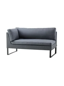Cane-line Flex 2 pers. Modulsofa inkl. Sunbrella Hynde, højre fra> Udendørs Loungemøbler