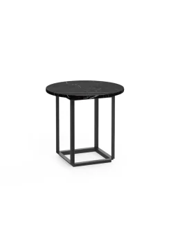New Works Florence sidebord Ø50, black marquina fra> Sideborde Og Små Borde