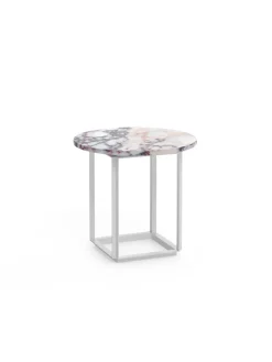 New Works Florence sidebord Ø50, white viola fra> Sideborde Og Små Borde