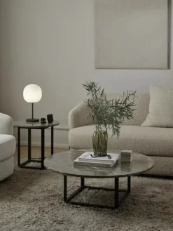 New Works Florence sofabord Ø90, Gris Du Marais fra> Sofaborde
