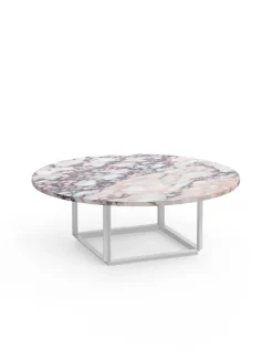New Works Florence sofabord Ø90, white viola fra> Sofaborde