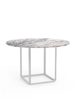 New Works Florence spisebord Ø120, white viola fra> Spiseborde