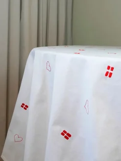 Blåmst Flower Dug, Rund fra><noscript><img width=