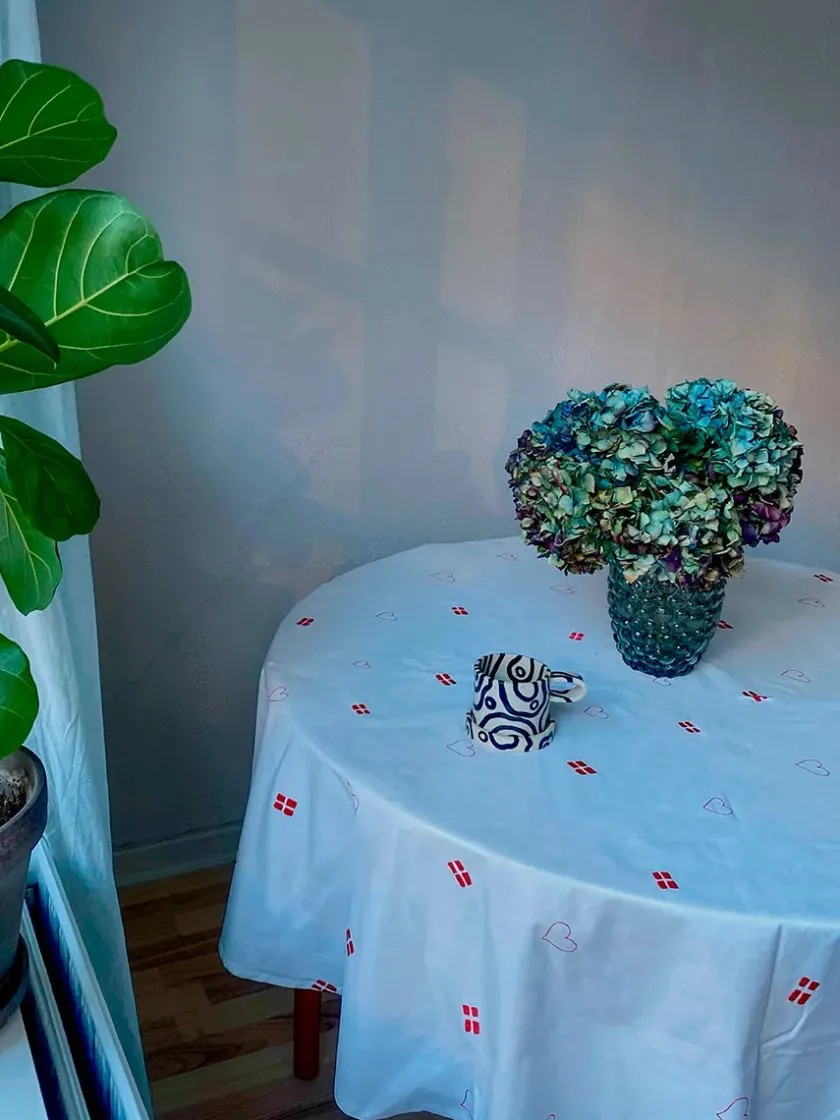 Blåmst Flower Dug, Rund fra> Gaver Til Hende|Køkkentekstiler