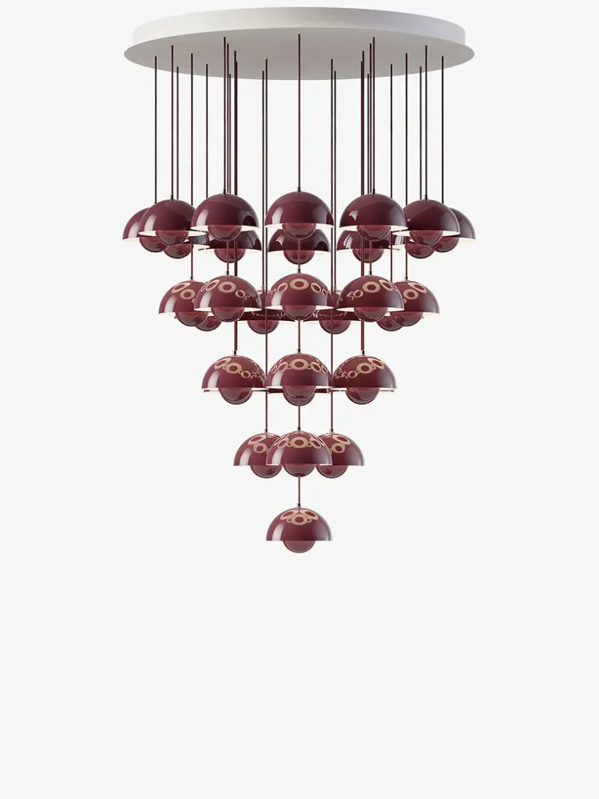 &Tradition Flowerpot Chandelier VP10, 10 pendants fra> Spots|Lysekroner