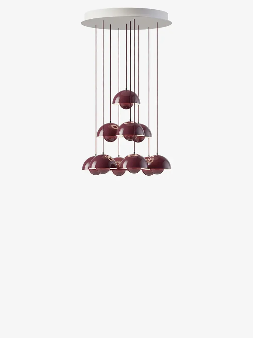 &Tradition Flowerpot Chandelier VP10, 31 pendants fra> Spots|Lysekroner