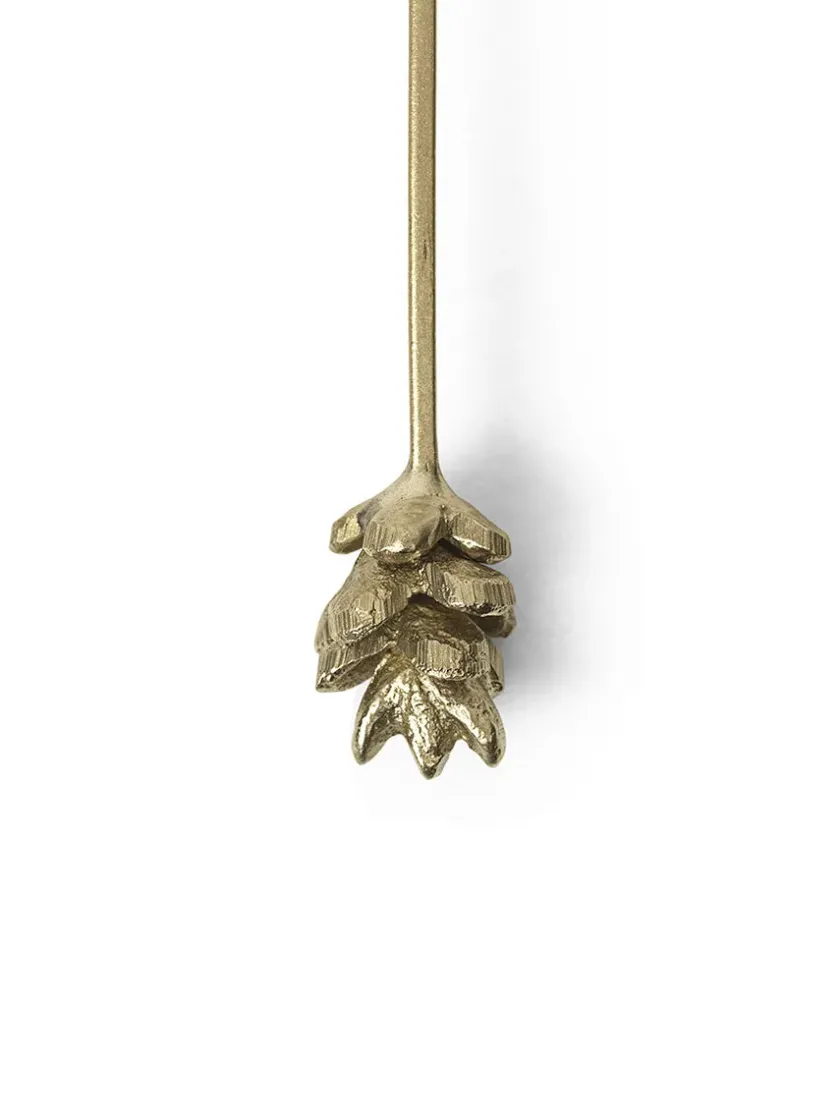 Ferm Living Forest Christmas Tree Candle Holders, sæt á 4 stk., brass fra> Kalenderlys & Julelysestager|Adventsstager