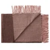 Silkeborg Uldspinderi Franja Plaid, pink/brown fra> Puder Og Plaider