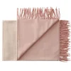 Silkeborg Uldspinderi Franja Plaid, pink/white fra> Puder Og Plaider