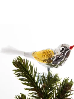 Brink Nordic Fugl m. Klemme 10 cm, sølvfarvet/grøn fra><noscript><img width=