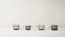 Lyngby Porcelæn Fyrfadsstage i klar glas fra> Lysestager