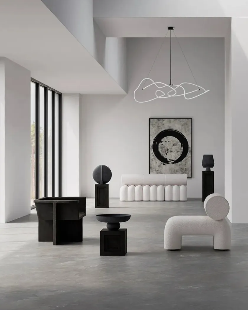 101 Copenhagen Ghost Chandelier, Big, Burned Black fra> Spots|Lysekroner
