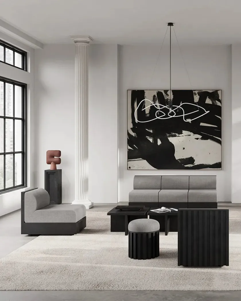 101 Copenhagen Ghost Chandelier, Big, Burned Black fra> Spots|Lysekroner