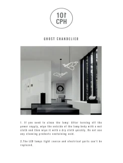 101 Copenhagen Ghost Chandelier, Big, Burned Black fra><noscript><img width=