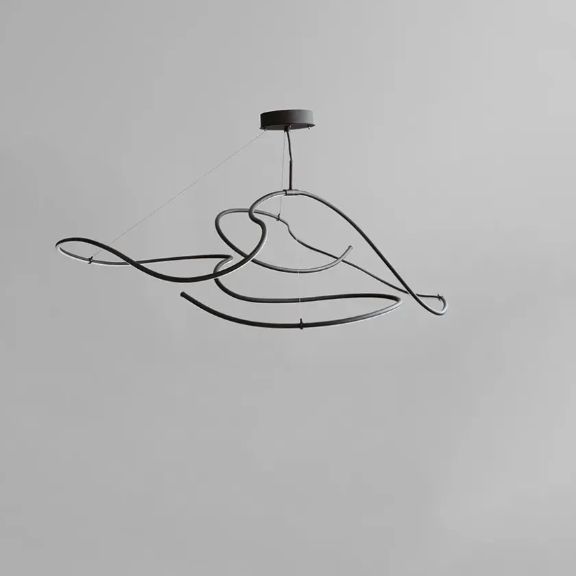 101 Copenhagen Ghost Chandelier, Big, Burned Black fra> Spots|Lysekroner