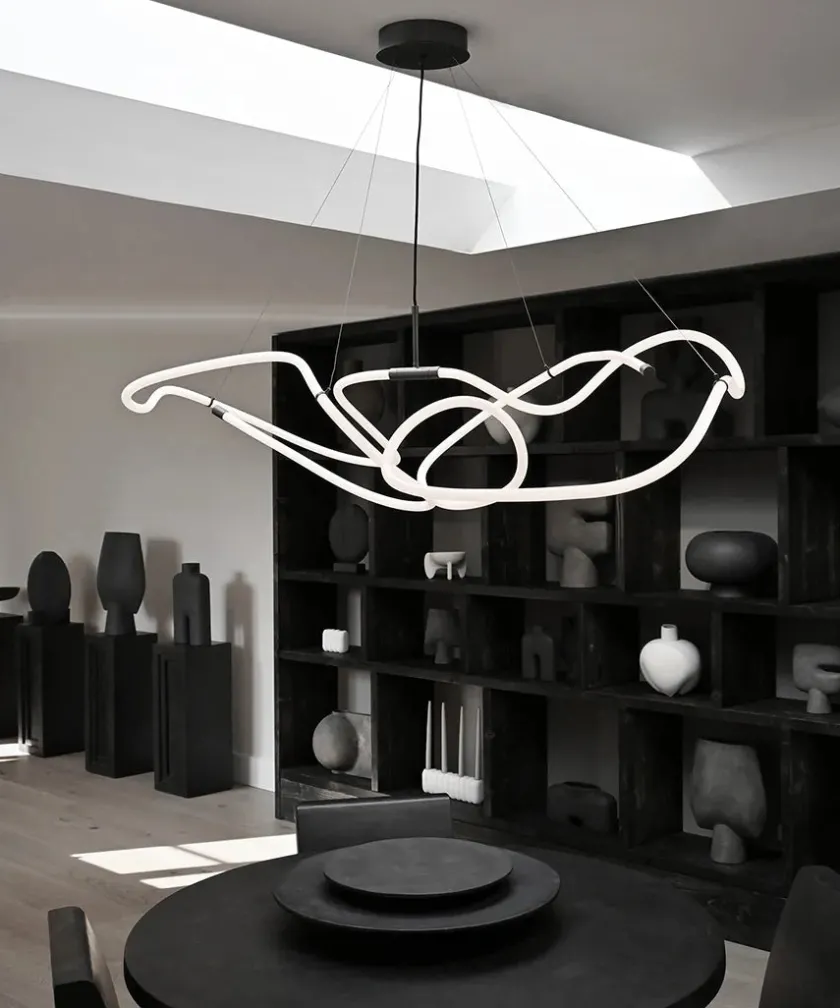 101 Copenhagen Ghost Chandelier, Big, Burned Black fra> Spots|Lysekroner