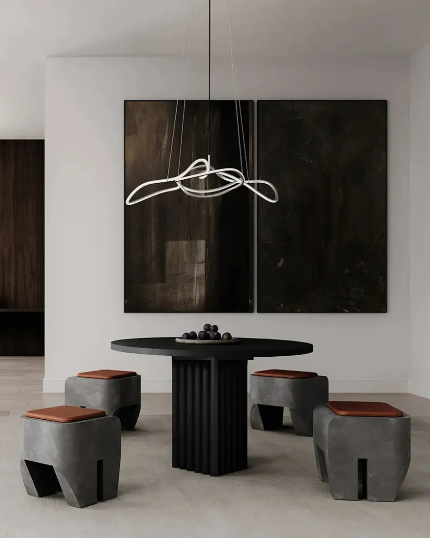 101 Copenhagen Ghost Chandelier, Mini, Burned Black fra> Lysekroner|Spots